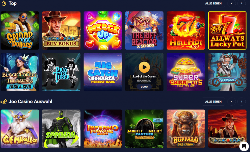 Spieler aktiviert Willkommensbonus bei Joo Casino