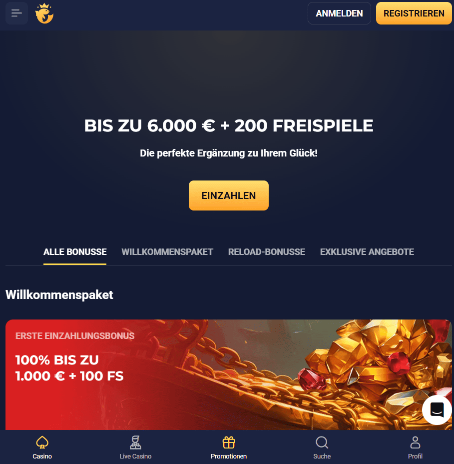 Joo Casino PWA-App im Einsatz unterwegs